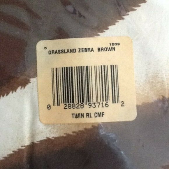 Ralph Lauren Zanzibar Grassland Zebra 100% Cotton 66x86 inch TWIN Bed Comforter - Picture 8 of 8